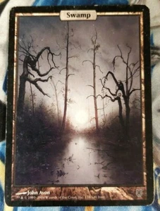 Swamp MTG Unhinged Common Land Full-Art Heavily Played x1 JS26 - Picture 1 of 4