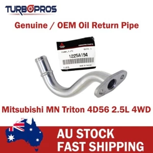 Genuine Turbo Charger Oil Return Pipe For Mitsubishi MN Triton 4D56 2.5L - Imagen 1 de 4