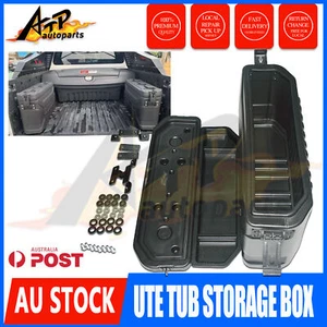 Universal Lockable Side Tool Box Storage For Hilux Ranger Triton Dmax Navara AU - Picture 1 of 8