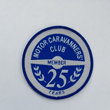Moteur Caravanners' Club Membre 25 Ans Rond Patch / Badge