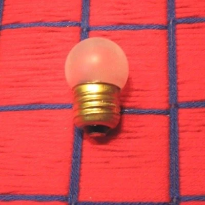 SAFETY NIGHT LIGHT BULB 7&1/2 WATT S11 regular US standard medium E26 base 7.5w  - Image 1 of 4