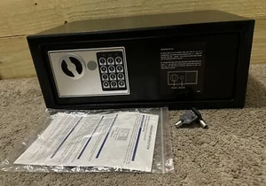 Cassetta di sicurezza digitale costruzione in acciaio sicuro con chiavi e manuale - Foto 1 di 9