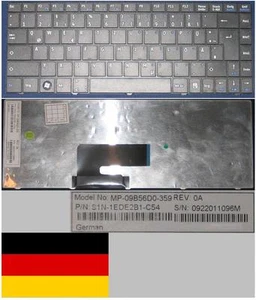 Tastatur Qwertz Deutsch MSI X300 X340 X400 E1312 MP-09B56D0-359 S1N-1EDE2B1-C54 - Bild 1 von 1