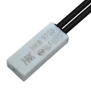 Thermal switch 125°C NC contact 250V 5A Cable Temperature switch thermostat HKW9 - Picture 1 of 1