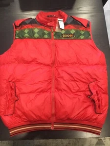 Coogi Puffy Vest Red Mens 1969 Australia Authentic 3xl - Picture 1 of 12