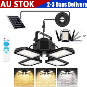 168LED Solar Pendant Light Outdoor Indoor Solar Powered Motion Sensor Shed Light - Picture 1 of 16