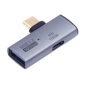 Cablecy 10Gbps USB-C Type-C to USB 3.0 Female OTG & 100W PD Power Adapter - Picture 1 of 8
