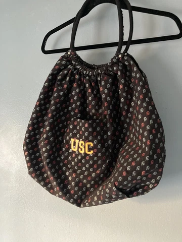 USC Trojans Bag Tote Shoulder Black w Logo University Cover