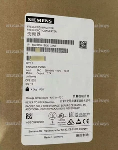 UN NUOVO convertitore di frequenza Siemens 6SL3210-1SE17-7AA0 6SL3 210-1SE17-7AA0 - Foto 1 di 1