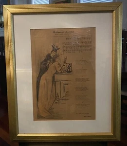 Theophile Alexandre Steinlen 1893 “Maitresse d'Actor” - Signed Litograph - Picture 1 of 19