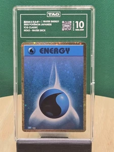 Water Energy 2023 Pokemon Japanese TCG Classic Holo Water Deck Graded TAG 10 - Picture 1 of 2