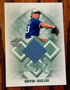 David Shields 2024 Leaf Trinity Rookie Relic Free Ship - Picture 1 of 2