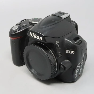 Nikon D3000 10.2MP Digital SLR Camera Body - Needs Repair - Image 1 of 4