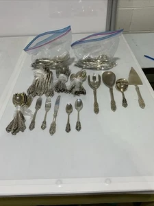 Vintage Baroque By Godinger Silver Plated Flatware Set 95 Piece - Picture 1 of 5