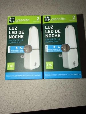 Greenlite / LED Nitelite / Built In Dusk To Dawn Sensor / 2 Pack / Nightlight - Image 1 of 3