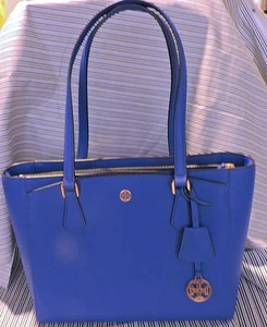 Gebrauchte Tory Burch klassische Robinson Tasche - pazifikblau - Bild 1 von 4