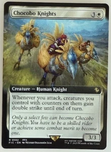 MTG: Chocobo Knights (Extended Art) Commander: Final Fantasy Regular NM - Picture 1 of 2