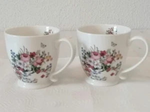 Becher Paar, Rosen-Motiv, Vintage Flowers, Marke Duo Floral, Duo classics - Bild 1 von 4