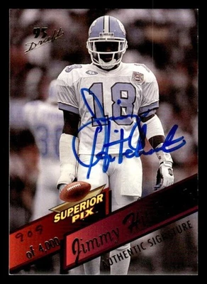 1995 SUPERIOR PIX JIMMY HITCHCOCK 86 RC AUTOGRAPH 909/4000 NORTH CAROLINA - Image 1 of 2