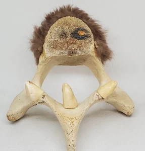Artefacto nativo de vértebra inuit inupiak antiguo/de colección Canadá Alaska - Imagen 1 de 5