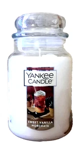SWEET VANILLA HORCHATA LARGE JAR CANDLE 22 OZ CLASSIC ORIGINAL YANKEE CANDLE - Picture 1 of 2