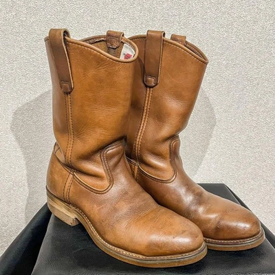 Red Wing Hombres US8 B Puntera de Acero Pecos Botas 2265 PT83 Cuero Marrón We... - Imagen 1 de 4