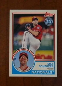 2018 Topps Max Scherzer #83-75 1983 Topps Insert Washington Nationals - Bild 1 von 1
