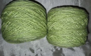 SHIBUI 100% SW Merino Wool Yarn Color 340 Green 191 Yards/50g (X2) Made In Peru - Picture 1 of 4