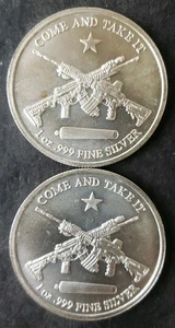 Dos rondas de plata de 1 oz Ven y tómalo - Imagen 1 de 3