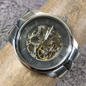 Kenneth Cole New York Mens KC3828 Skeleton Steel Automatic 38mm Watch 7 1/4" - Picture 1 of 13