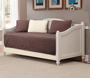 5 Stück Tagesbettbezug Einfarbig Geprägt Tagesdecke Neu Kaffee Braun/Beige - Bild 1 von 1