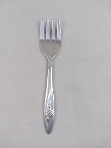Vtg Baby Fork The First Years  Deluxe Rose Design 4.5"
