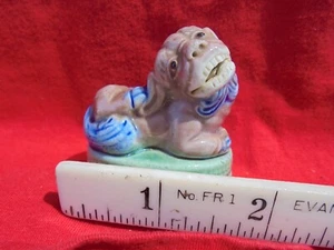 Foo Fu Lion Dog Figurine for Good Luck Very Rare with NO Chips No Markings - Picture 1 of 6