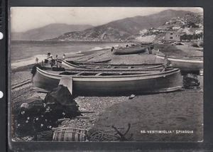 Cartolina Ventimiglia Spiaggia BARCHE GA909 - Foto 1 di 1