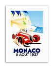 RACING CAR MONACO 1937 GRAND PRIX NEW Poster Picture Canvas art Prints