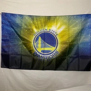 Golden State Warriors Flagge, Basketball Fans Höhle Garten Banner Ösen 5'x3' - Bild 1 von 2