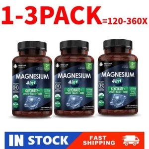 Magnesium Glycinate 4-in-1 Complex 1836mg - High Strength Magnesium Capsul e s - Picture 1 of 13