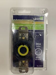 Leviton 2610 V-0-Max Flush Mount Locking Receptacle 30A 125V