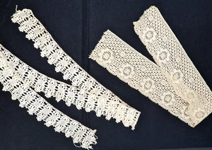 Vintage Handmade Lace Pieces - Picture 1 of 5