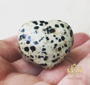 Aimee Fuller Dalmatian Big Jasper Heart Stone Statement Ring Jewelry Black White - Picture 1 of 5