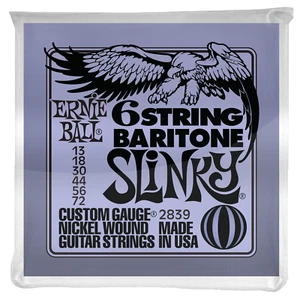 Ernie Ball Slinky 29-5/8 Scale Nickel Wound 6 Saiten Bariton Gitarrensaiten - Bild 1 von 1