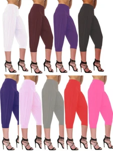 SEÑORA MUJER ALI BABA**3/4** PANTALÓN HOLGADO CON LEGGING PANTALONES HARÉN - Imagen 1 de 15