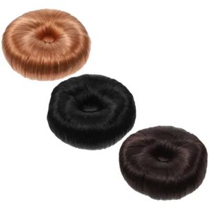 3 Pcs Hair Ring Tray Twist Bun Band Fake Scrunchies Women's Miss - Picture 1 of 12