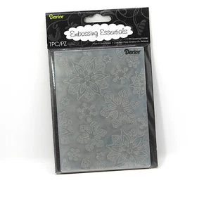 Retired Darice SNOWFLAKES Winter Holiday Christmas Embossing Folder - Picture 1 of 2