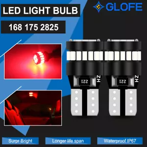 GLOFE T10 2825 168 192 194 175 2821 Red LED Inner Tail Light Bulb Super Bright - Bild 1 von 6