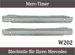 Mercedes W202 Classe C 93-01 Soglia Laterali Coppia Lamiera di Riparazione Sinistra Destra - Foto 1 di 1