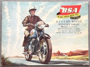 BSA MOTORCYCLE RANGE USA Sales Brochure For 1958 #MCE1034-20 East Coast Edition - Picture 1 of 10