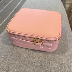 Estuche de Maquillaje Rosa --Bolsa de Viaje Estuche de Cosméticos con Luces LED y Espejo - Imagen 1 de 7