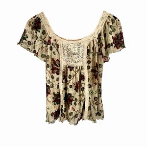 Top foral de mujer Denim & Supply Ralph Lauren talla XS CottageCore Boho envío gratuito - Imagen 1 de 5