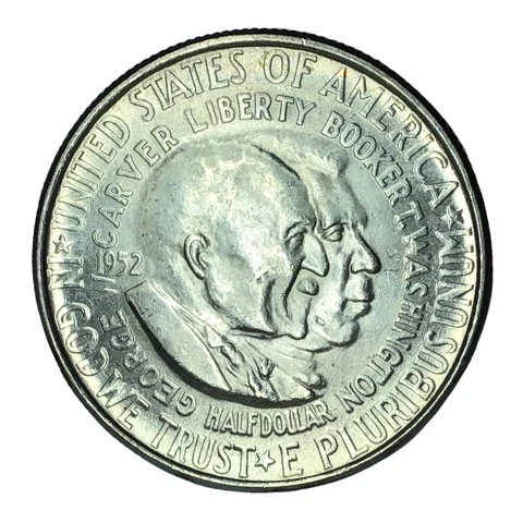 1952 50C Booker T Washington WC Commemorative Silver Half Dollar BU # Cover